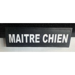 PATCH MAITRE CHIEN NOIR PVC
