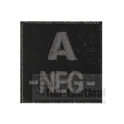 Patch Groupe Sanguin A- noir