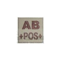 Patch Groupe Sanguin AB+ coyote