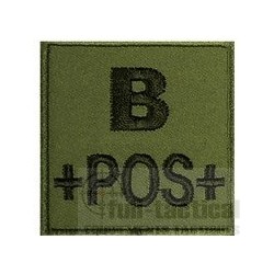 Patch Groupe Sanguin B+ kaki