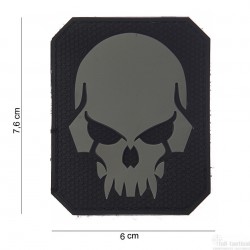 Patch Pirate Skull noir/gris