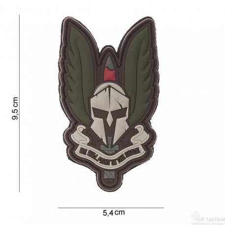 Patch Spartan marron/vert