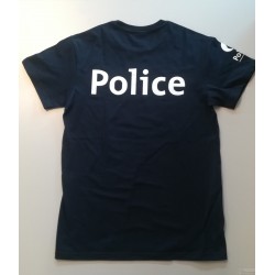 T-Shirt Police Bleu