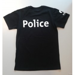 T-Shirt Police Bleu