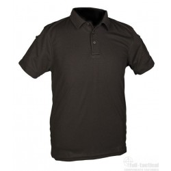 POLO TACTIQUE MANCHES COURTES QICKDRY NOIR