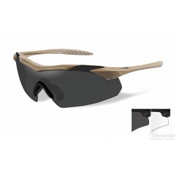Lunettes de protection balistiques Vapor tan écrans fumé/incolore