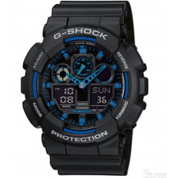 Montre G-Shock Classic GA-100 noir/bleu