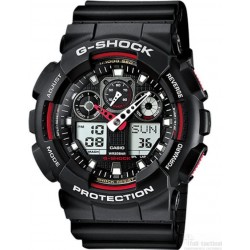Montre G-Shock Classic GA-100 noir/rouge
