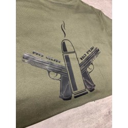 T-SHIRT NO GUN NO FUN VERT